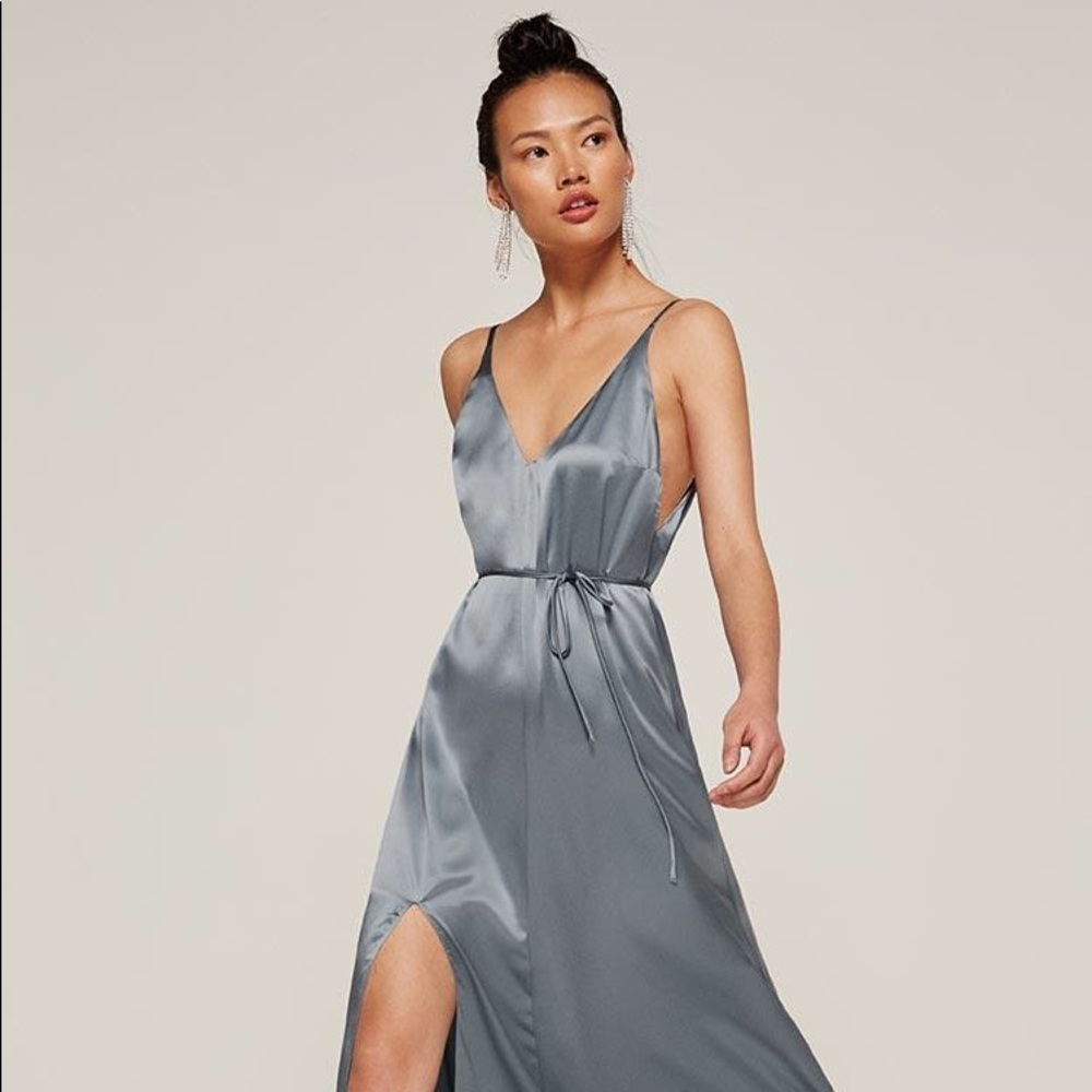 Reformation West Dress in Sky